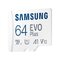 Samsung EVO PLUS microSDXC 64GB UHS-I U1 A1 V10 class 10 memory card + adapter for SD