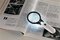 Magnifier / magnifying glass ( 1.75x / 12.25x ) for reading with GOOBAY 41255 LED backlight