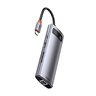 8in1 Baseus CAHUB-CV0G Hub USB-C adapter is 3x USB 3.0 + HDMI + USB-C PD + RJ45 + microSD / SD reader