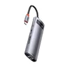 8in1 Baseus CAHUB-CV0G Hub USB-C adapter is 3x USB 3.0 + HDMI + USB-C PD + RJ45 + microSD / SD reader
