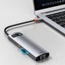 8in1 Baseus CAHUB-CV0G Hub USB-C adapter is 3x USB 3.0 + HDMI + USB-C PD + RJ45 + microSD / SD reader