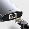 8in1 Baseus CAHUB-CV0G Hub USB-C adapter is 3x USB 3.0 + HDMI + USB-C PD + RJ45 + microSD / SD reader