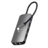 Adapter 8in1 Media-Tech MT5044 Hub Pro USB-C to 3x USB 3.0 + HDMI + USB-C PD + RJ45 + microSD / SD reader