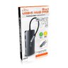 Adapter 8in1 Media-Tech MT5044 Hub Pro USB-C to 3x USB 3.0 + HDMI + USB-C PD + RJ45 + microSD / SD reader