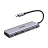 USB-C 6-in-1 Hub Adapter Ugreen CM195 15214 2x USB 3.0 + HDMI + USB-C + SD and micro SD card reader