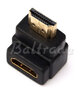 Adapter kątowy HDMI gniazdo/wtyk GOLD