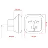 Adaptador de Viaje Europe DPM Blanco