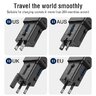 JELLICO 25W PD QC3.0 S6 mini PD Travel Adapter 25W 1xUSB-C + 1xUSB QC3.0 Black