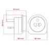 Reiseadapter UK DPM weiß