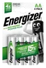 4 x Energizer R6/AA Ni-MH 2000mAh Rechargeable batteries