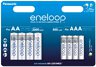 Rechargeable batteries MIX 4 x R6/AA + 4 x R03/AAA Panasonic Eneloop BK-KJMCDE44E 8BE (blister)