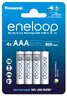 4 x Panasonic Eneloop R03 / AAA 800mAh batteries BK-4MCDE/4BE (blister)