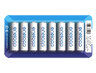 8 x Panasonic Eneloop R6 AA 2000mAh BK-3MCCE/8LE rechargeable batteries (sliding pack)