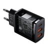 Baseus Compact CCXJ-E01 30W fast wall charger with two USB QC3.0 and USB-C PD 3.0 ports