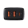 Baseus Compact CCXJ-E01 30W fast wall charger with two USB QC3.0 and USB-C PD 3.0 ports