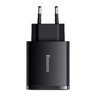 Baseus Compact CCXJ-E01 30W fast wall charger with two USB QC3.0 and USB-C PD 3.0 ports