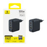 Baseus GaN EnerFill FE22 E0123800 100W Schnellladegerät mit 2 USB-C PD und USB Anschlüssen Baseus GaN EnerFill FE22 E0123800 100W Schnellladegerät mit 2 USB-C PD und USB Anschlüssen
