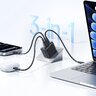 Baseus GaN EnerFill FE22 E0123500 70W быстрая сетевое зарядное устройство с 2 портами USB-C PD и USB Baseus GaN EnerFill FE22 E0123500 70W быстрая сетевое зарядное устройство с 2 портами USB-C PD и USB