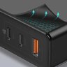 Baseus GaN2 Pro CCGAN-J01 120W fast network charger with 2 USB-C PPS PD 3.0 and USB ports