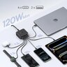 Baseus EnerFill FH21 E0120T00 120W Schnellladegerät mit 4 USB-C PD-Anschlüssen und 2 USB-Anschlüssen