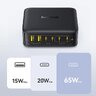 Baseus EnerFill FH21 E0120T00 120W Schnellladegerät mit 4 USB-C PD-Anschlüssen und 2 USB-Anschlüssen