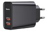 Baseus QC3.0 BS-EU906 CCFS-E01 30W Fast Network Charger with 2 USB Quick Charge 3.0 Ports