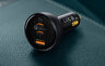 Baseus TZCCZM-0G 160W fast car charger with USB QC3.0 socket and 2x USB-C PD 3.0 PPS