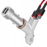 Baseus Y Type BSC-C16N CCALL-YX02 3.4A car charger with two USB ports and cigarette lighter socket