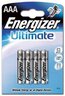 Energizer Ultimate LR03 AAA alkaline battery (blister) - 4 pieces