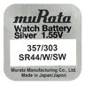 silver battery mini Murata 357 / 303 / SR44W / SW44SW / SR44