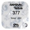 Mini Silver Battery Rayovac 377/SR 626 SW/376/G4