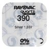 Mini Silver Battery Rayovac 390/389/SR 1130 SW/G10