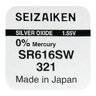 silver battery mini Seizaiken / SEIKO 321 / SR616SW / SR65