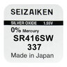 silver battery mini Seizaiken / SEIKO 337 / SR416SW