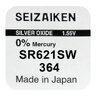 silver battery mini Seizaiken / SEIKO 364 / SR621SW / SR60