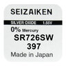 silver battery mini Seizaiken / SEIKO 397 / SR726SW / SR59