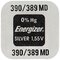Energizer Silver Mini Battery 390-389/G10/SR1130W