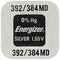 Energizer Silver Mini Battery 392-384/G3/SR41W