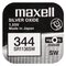 Mini Silver Battery Maxell 344/SR 42 SW/SR 1136 SW