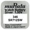 silver battery mini Murata 346 / SR 712 SW