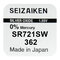 silver battery mini Seizaiken / SEIKO 362 / SR721SW / SR58