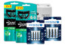 everActive Pro Alkaline Batteries 96pcs LR6/AA, 48pcs LR03/AAA + 8 Wilkinson Extreme 3 Razors