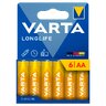 Varta Longlife LR6/AA 4106 Batterien (Karton) - 6 Stück