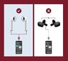Wireless waterproof Bluetooth TWS headphones with Baseus Encok W04 NGW04-02 charging case