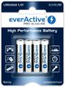 everActive Pro Alkaline 288szt LR6 / AA, 192szt LR03 / AAA, 10szt 6LR61 / 9V, 24szt LR14 / C, 24szt LR20 / D + stojak