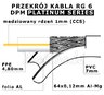 Kabel koncentryczny RG-6 DPM, szpula 100m Kabel koncentryczny RG-6 DPM, szpula 100m