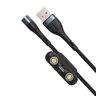 Cable 3in1 USB - USB-C, Lightning, micro USB magnetic 100cm Baseus Zinc CA1T3-BG1 Quick Charge to 5A