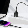 USB braided cable - Lightning / iPhone everActive CBB-0.3IB 30cm with support for fast charging up to 2.4A black