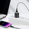 Cable braided USB - Lightning / iPhone everActive CBB-1IG 100cm with support for fast charging up to 2.4A gray