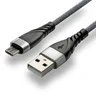 EverActive CBB-1MG 100cm USB braided cable with support for fast charging up to 2.4A gray